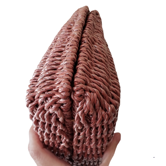 Vintage Coated Wicker Bag - Picture 7 of 16